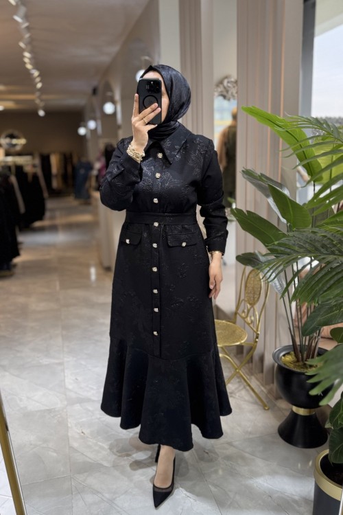 MARGARİTA ELBİSE Siyah