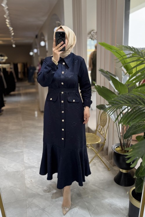 MARGARİTA ELBİSE Lacivert