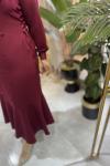 ELSA ELBİSE  Bordo