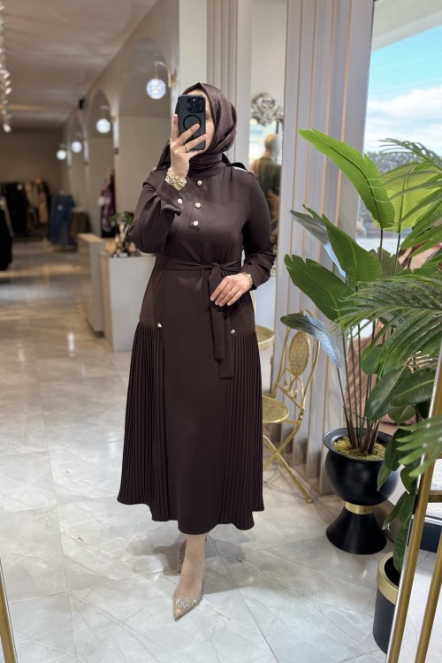 ELİZABETH ELBİSE Kahverengi