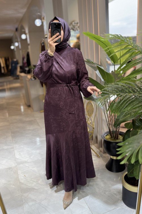 SARAH ELBİSE Mürdüm