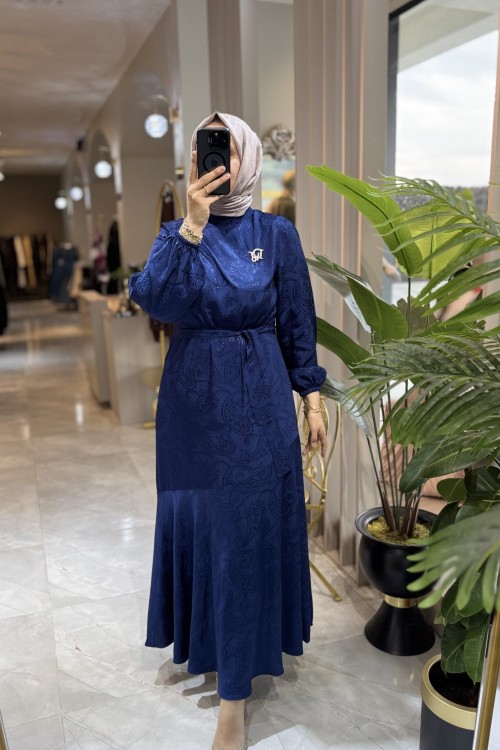 SARAH ELBİSE Lacivert