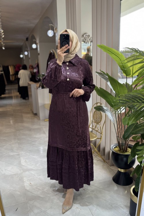 BELLA ELBİSE  Mürdüm