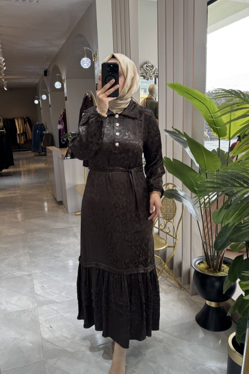 BELLA ELBİSE  Acı Kahve