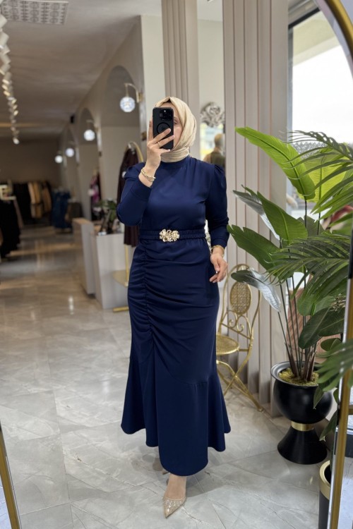 ADRİANA ELBİSE Lacivert