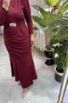 ADRİANA ELBİSE Bordo