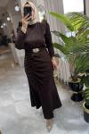 ADRİANA ELBİSE Kahverengi