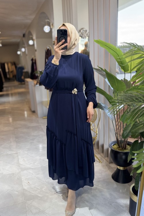 REBECCA ELBİSE  Lacivert