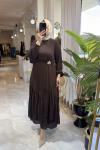 REBECCA ELBİSE  Kahverengi