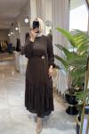 REBECCA ELBİSE  Kahverengi