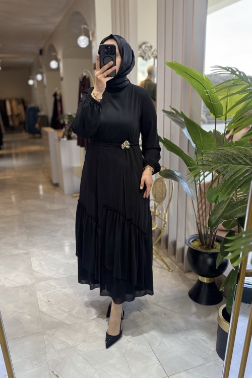 REBECCA ELBİSE  Siyah