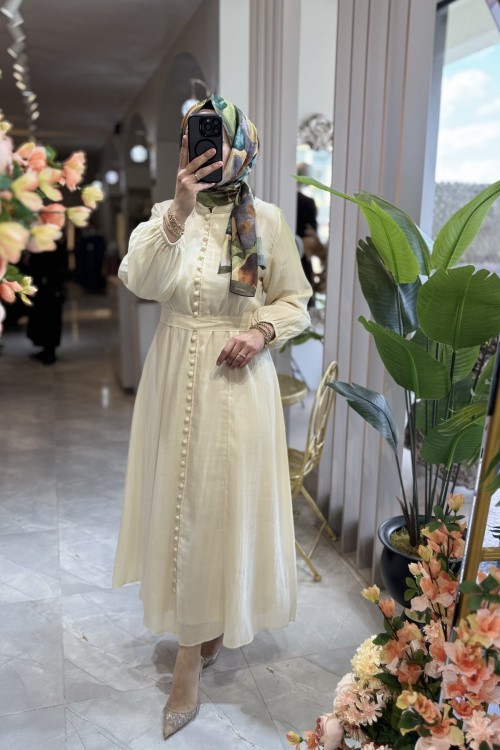 ANGELİNA ELBİSE Sarı