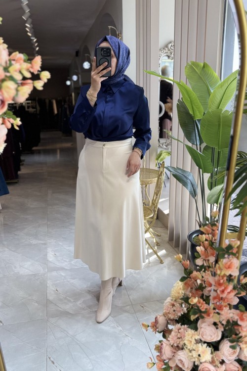 NPRİVE 8096 KLOŞ ETEK Bej