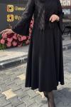 DİLRUBA ELBİSE ORHN 1814 Siyah