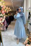 ANGELİNA ELBİSE Bebe Mavisi