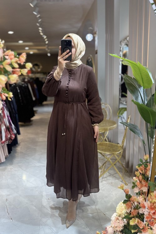 MARİBELLE ELBİSE Acı Kahve