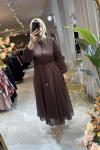 MARİBELLE ELBİSE Acı Kahve