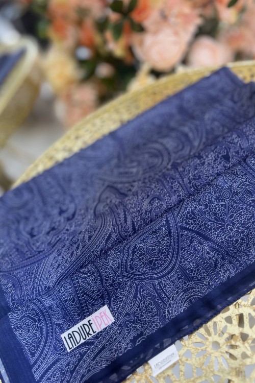 LADURE ESİNTİ SERİSİ ŞAL Lacivert