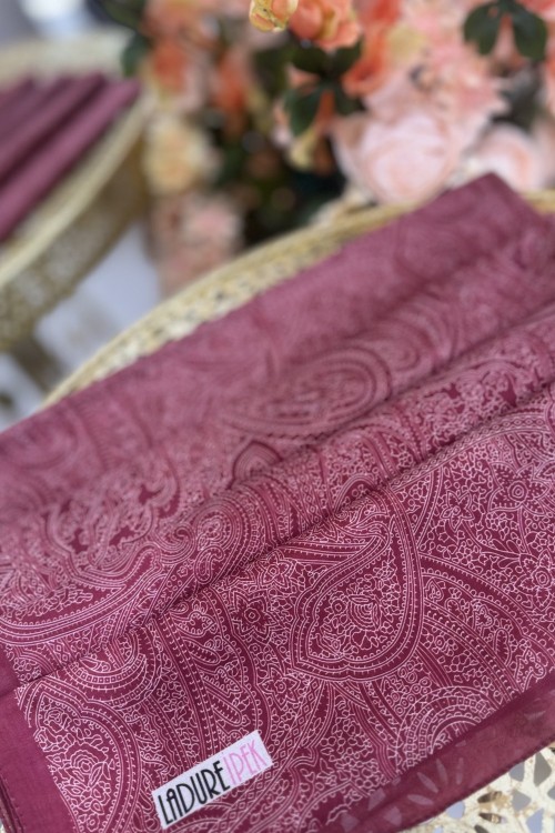 LADURE ESİNTİ SERİSİ ŞAL Bordo