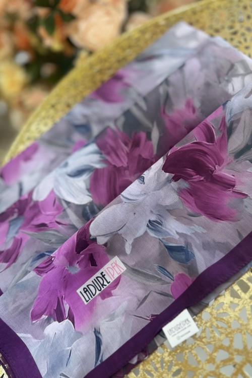 LADURE ZAMBAK SERİSİ ŞAL Mor