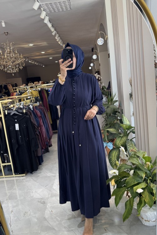 ASLIHAN ELBİSE Lacivert