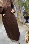 YASEMİN ELBİSE 3725 Kahverengi