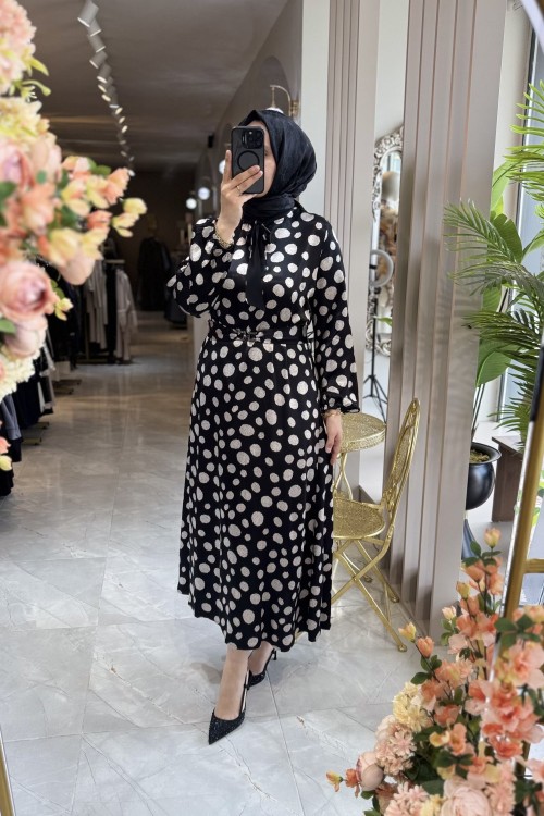 PİERRE ELBİSE ORHN 1826 Siyah Taş