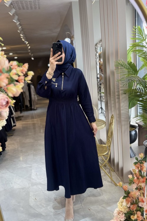 ESVET ELBİSE Lacivert