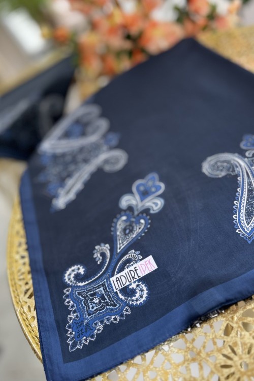 LADURE SARMAŞIK SERİSİ ŞAL Lacivert