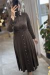 CATHERİNE ELBİSE Kahverengi