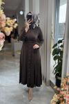 CATHERİNE ELBİSE Kahverengi