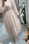 SİTARE ELBİSE Pudra