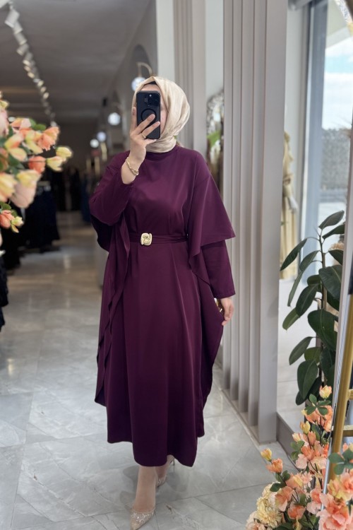 FİRDEVS ELBİSE Mor