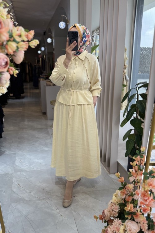 LİE ETEKLİ  TAKIM Sarı