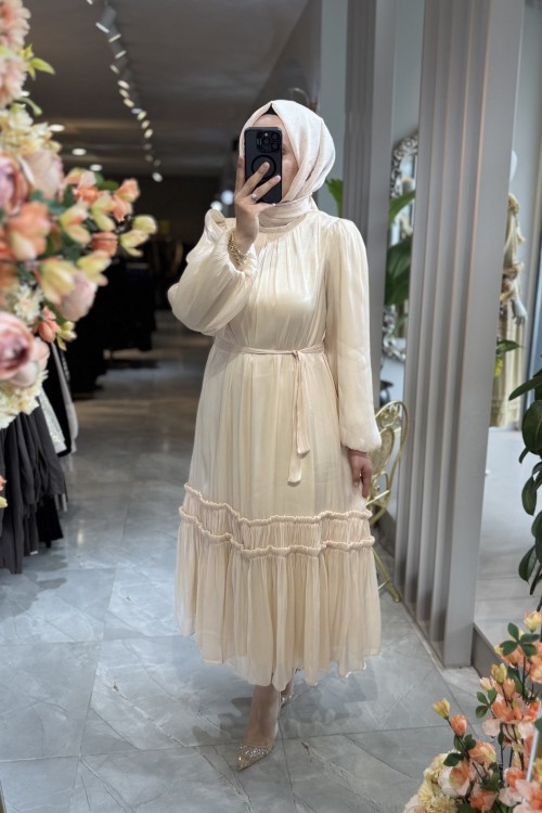 AYÇA ELBİSE  Bej