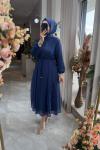 MARİBELLE ELBİSE Lacivert