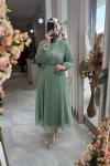MARİBELLE ELBİSE Mint Yeşili