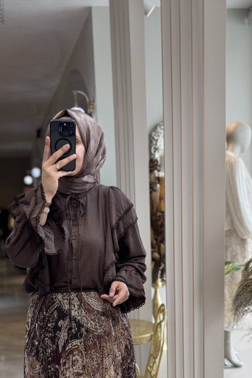 SİNYORİTA GÖMLEK 2070 Acı Kahve