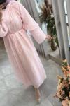 RABİA ELBİSE Pembe