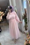 RABİA ELBİSE Pembe