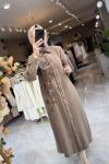 GÜNCE ELBİSE 3751 Vizon