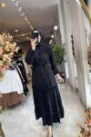 PETUNYA ELBİSE 3753 Siyah