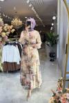 BUSE ELBİSE 3744 Lila