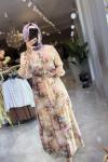 BUSE ELBİSE 3744 Lila