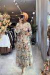 BUSE ELBİSE 3744 Tarçın