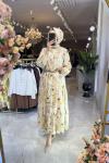 BUSE ELBİSE 3744 Bej