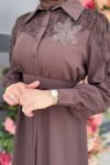 KETY ELBİSE 1845 ORHN Kahverengi