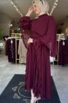 EFRAZE ELBİSE Bordo