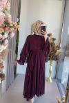 EFRAZE ELBİSE Bordo