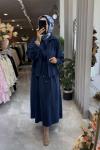 EFLİN ELBİSE GÖMLEK TAKIM 8693 Lacivert